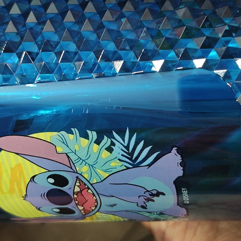 Disney Stitch Iridescent Blue Tumbler with Straw - Picture 8 of 9